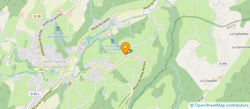 localisation de l'entreprise MONSIEUR YVES BAUME  SAINT-GEOIRE-EN-VALDAINE