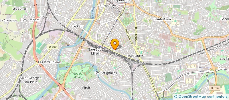 localisation de l'entreprise MONSIEUR YVES BAUMEL à LE MANS