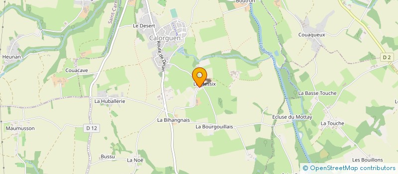 localisation de l'entreprise MONSIEUR YVES BAZY à CALORGUEN