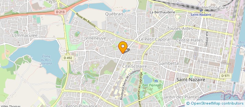 localisation de l'entreprise MONSIEUR YVES BEAUJUGE à SAINT-NAZAIRE