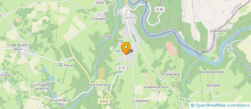 localisation de l'entreprise MONSIEUR YVES BEGRAND à CROZANT