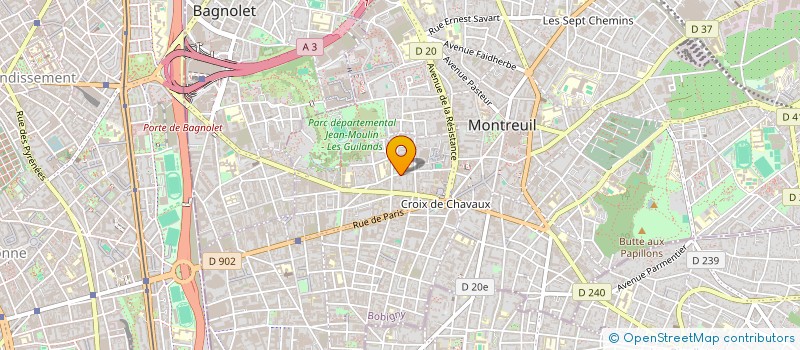 localisation de l'entreprise MONSIEUR YVES BELORGEY à MONTREUIL