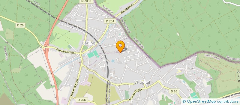 localisation de l'entreprise MONSIEUR YVES BENHAMOU  L'HOPITAL