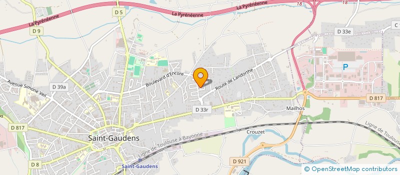 localisation de l'entreprise MONSIEUR YVES BERDOU à SAINT-GAUDENS
