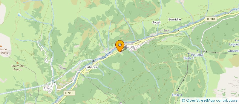 localisation de l'entreprise MONSIEUR YVES BERNARD  LUZ-SAINT-SAUVEUR