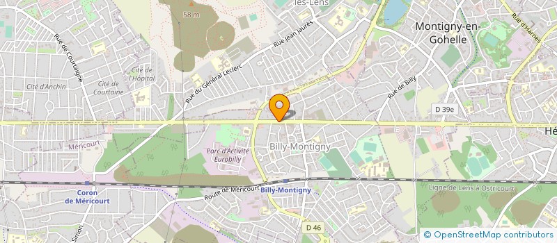 localisation de l'entreprise MONSIEUR YVES BERNARD à BILLY-MONTIGNY