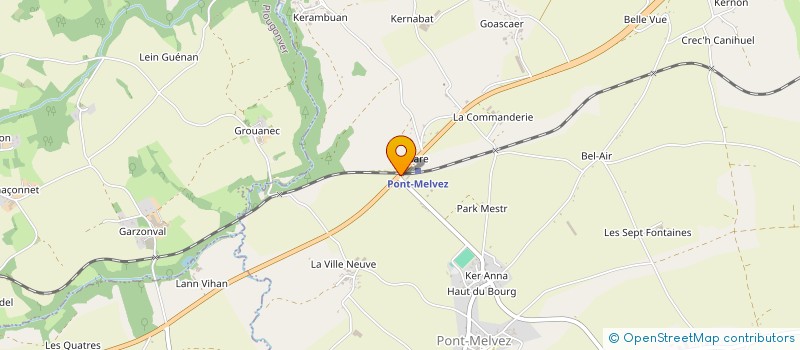 localisation de l'entreprise MONSIEUR YVES BERNARD  PONT-MELVEZ