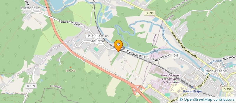 localisation de l'entreprise MONSIEUR YVES BERNARD  THIAVILLE-SUR-MEURTHE