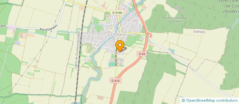 localisation de l'entreprise MONSIEUR YVES BERNHARD  OSTHEIM