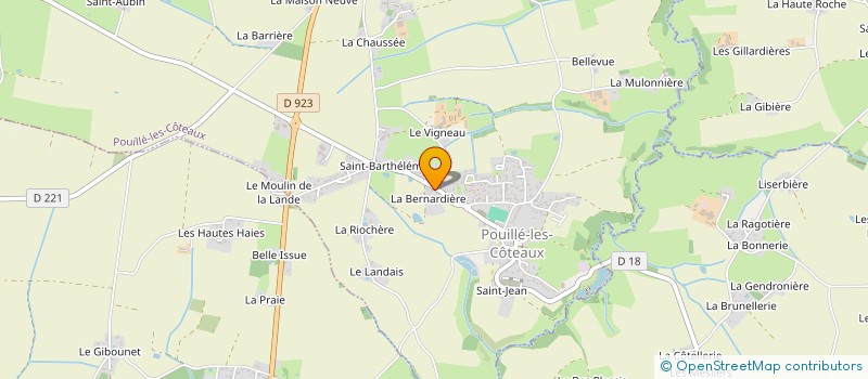 localisation de l'entreprise MONSIEUR YVES BERTHELOT à POUILLE-LES-COTEAUX