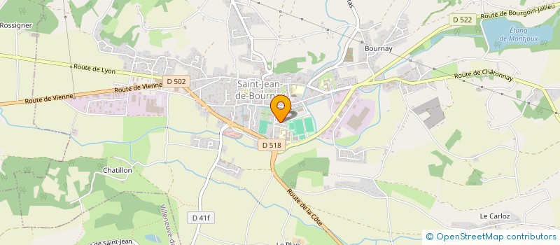 localisation de l'entreprise MONSIEUR YVES BERTHIER  SAINT-JEAN-DE-BOURNAY