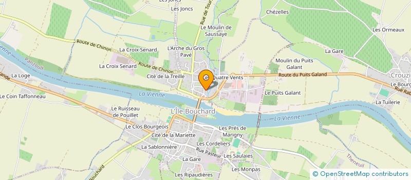 localisation de l'entreprise MONSIEUR YVES BERTON  L'ILE-BOUCHARD