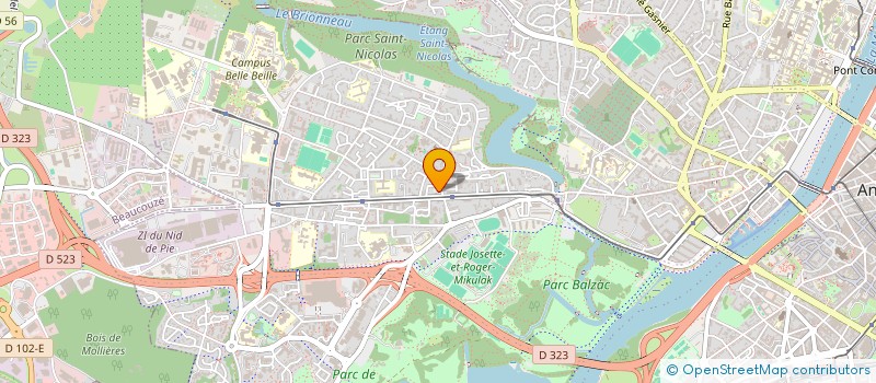 localisation de l'entreprise MONSIEUR YVES BESCOND à ANGERS