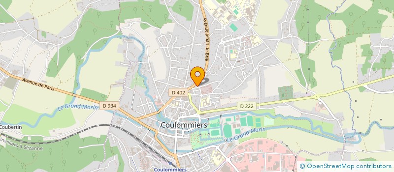 localisation de l'entreprise MONSIEUR YVES BESNARD à COULOMMIERS