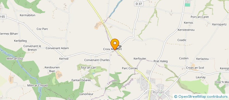 localisation de l'entreprise MONSIEUR YVES BIANNIC  LA ROCHE-JAUDY