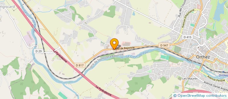 localisation de l'entreprise MONSIEUR YVES BIBE à ORTHEZ