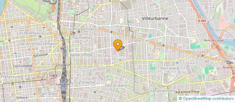 localisation de l'entreprise MONSIEUR YVES BIDOT  VILLEURBANNE