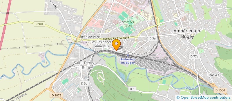 localisation de l'entreprise MONSIEUR YVES BIED à AMBERIEU-EN-BUGEY