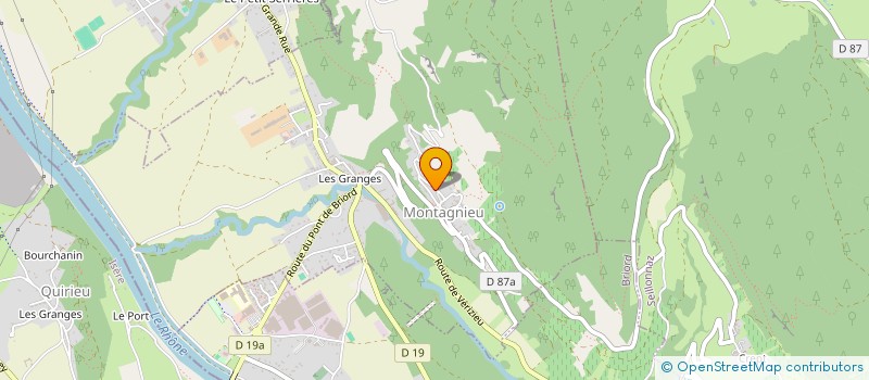 localisation de l'entreprise MONSIEUR YVES BIEZ à MONTAGNIEU
