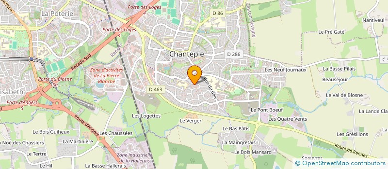 localisation de l'entreprise MONSIEUR YVES BIGOT  CHANTEPIE