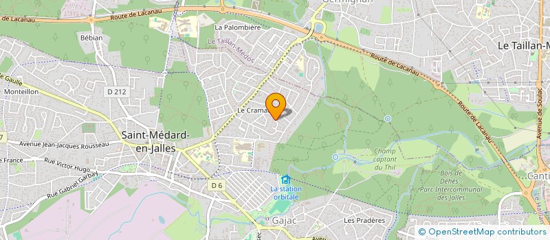 localisation de l'entreprise MONSIEUR YVES BINST à SAINT-MEDARD-EN-JALLES