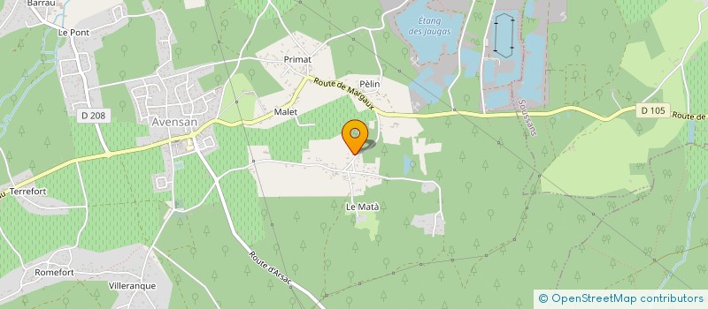 localisation de l'entreprise MONSIEUR YVES BLANC  AVENSAN