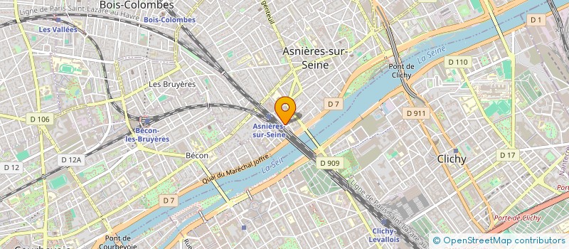 localisation de l'entreprise MONSIEUR YVES BLANCHON à ASNIERES-SUR-SEINE