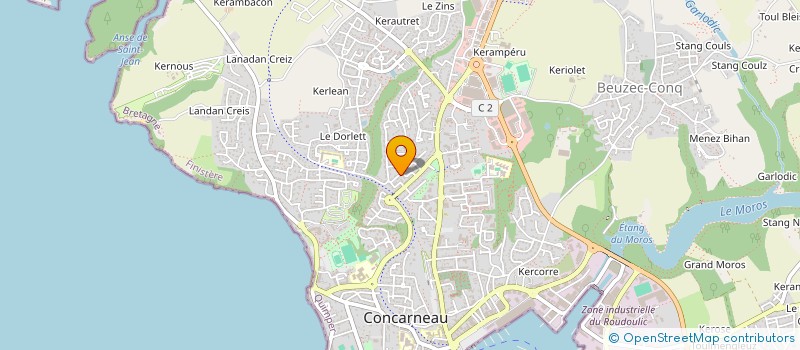 localisation de l'entreprise MONSIEUR YVES BLECON  CONCARNEAU