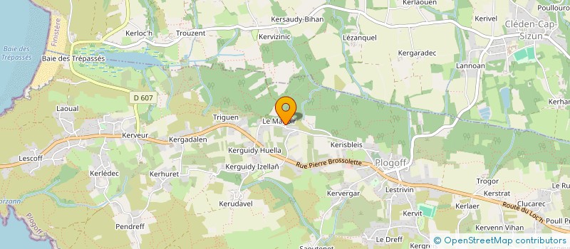 localisation de l'entreprise MONSIEUR YVES BLEOMELEN  PLOGOFF