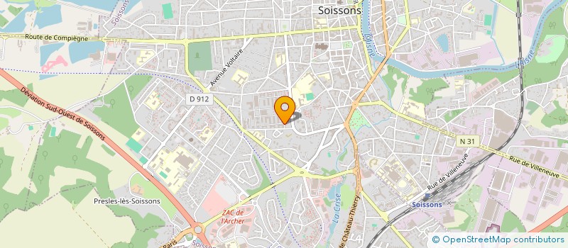 localisation de l'entreprise MONSIEUR YVES BOA à SOISSONS