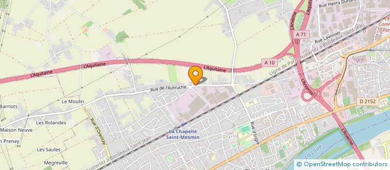 localisation de l'entreprise MONSIEUR YVES BODARD à LA CHAPELLE-SAINT-MESMIN