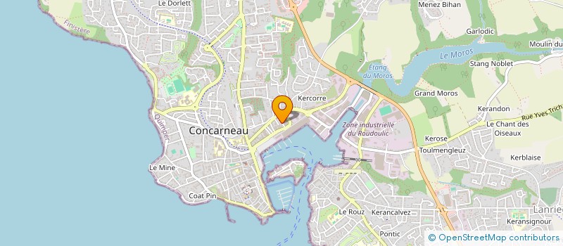 localisation de l'entreprise MONSIEUR YVES BOHIC  CONCARNEAU