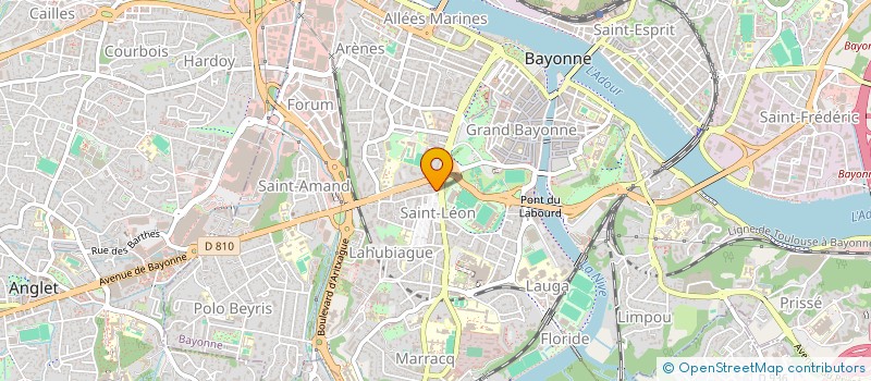 localisation de l'entreprise MONSIEUR YVES BOISSEAU  BAYONNE