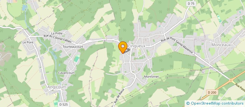 localisation de l'entreprise MONSIEUR YVES BONIN  CINQUEUX