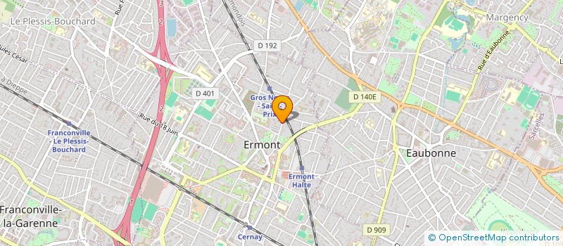 localisation de l'entreprise MONSIEUR YVES BONNAT à ERMONT