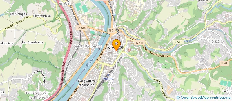 localisation de l'entreprise MONSIEUR YVES BONNET  VIENNE