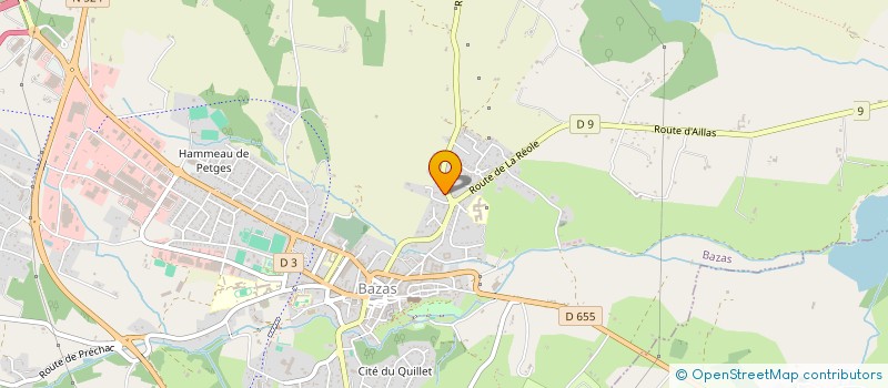 localisation de l'entreprise MONSIEUR YVES BORDES  BAZAS