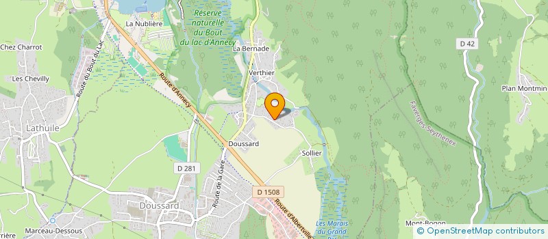 localisation de l'entreprise MONSIEUR YVES BORRELLI  DOUSSARD