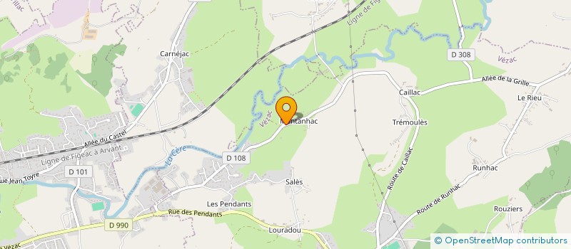 localisation de l'entreprise MONSIEUR YVES BOS à VEZAC