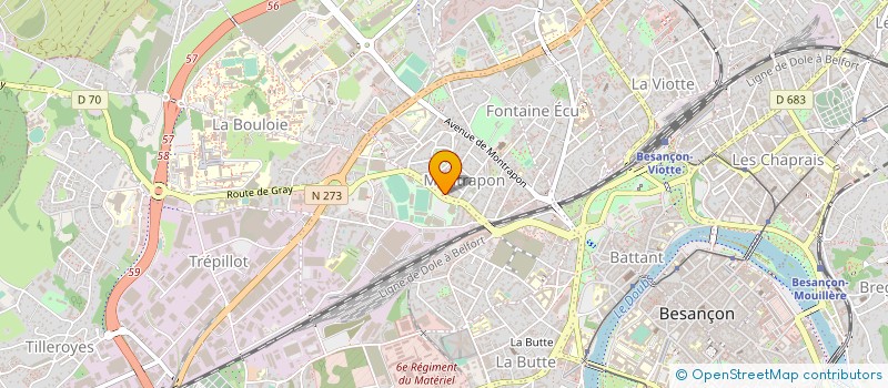 localisation de l'entreprise MONSIEUR YVES BOSSANNE  BESANCON
