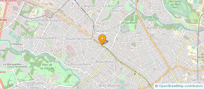 localisation de l'entreprise MONSIEUR YVES BOSSARD à NANTES