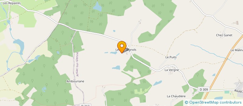 localisation de l'entreprise MONSIEUR YVES BOSSUET  ANSAC-SUR-VIENNE