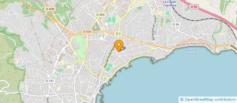 localisation de l'entreprise MONSIEUR YVES BOSSY à LA CIOTAT
