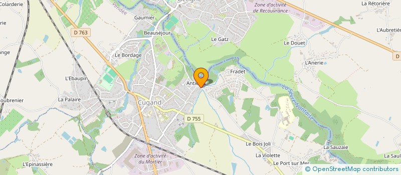 localisation de l'entreprise MONSIEUR YVES BOUCHET  CUGAND