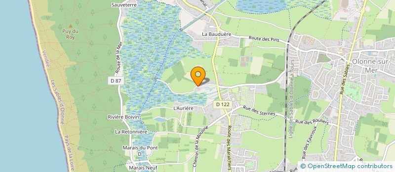 localisation de l'entreprise MONSIEUR YVES BOUDAUD  LES SABLES D'OLONNE