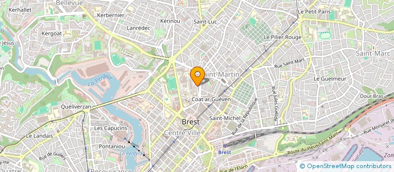 localisation de l'entreprise MONSIEUR YVES BOUILLON  BREST