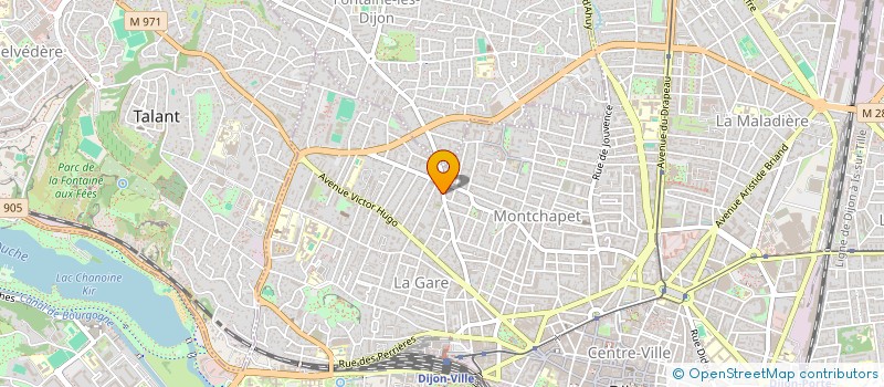 localisation de l'entreprise MONSIEUR YVES BOURGEOT à DIJON