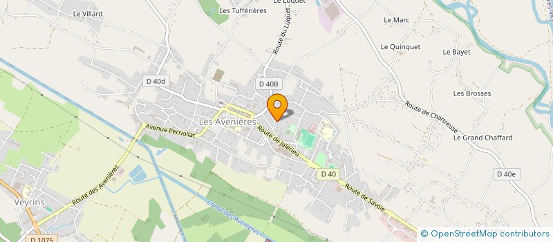 localisation de l'entreprise MONSIEUR YVES BOURJAILLAT  LES AVENIERES VEYRINS-THUELLIN