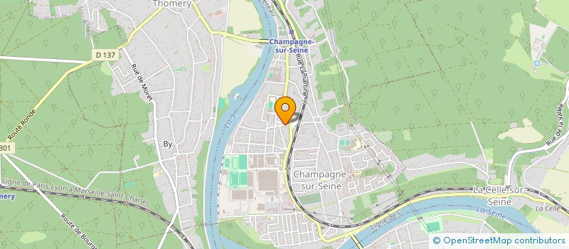 localisation de l'entreprise MONSIEUR YVES BOUVENOT  CHAMPAGNE-SUR-SEINE