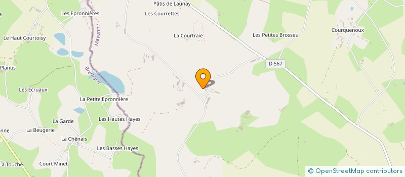 localisation de l'entreprise MONSIEUR YVES BOUVIER à JUVIGNE